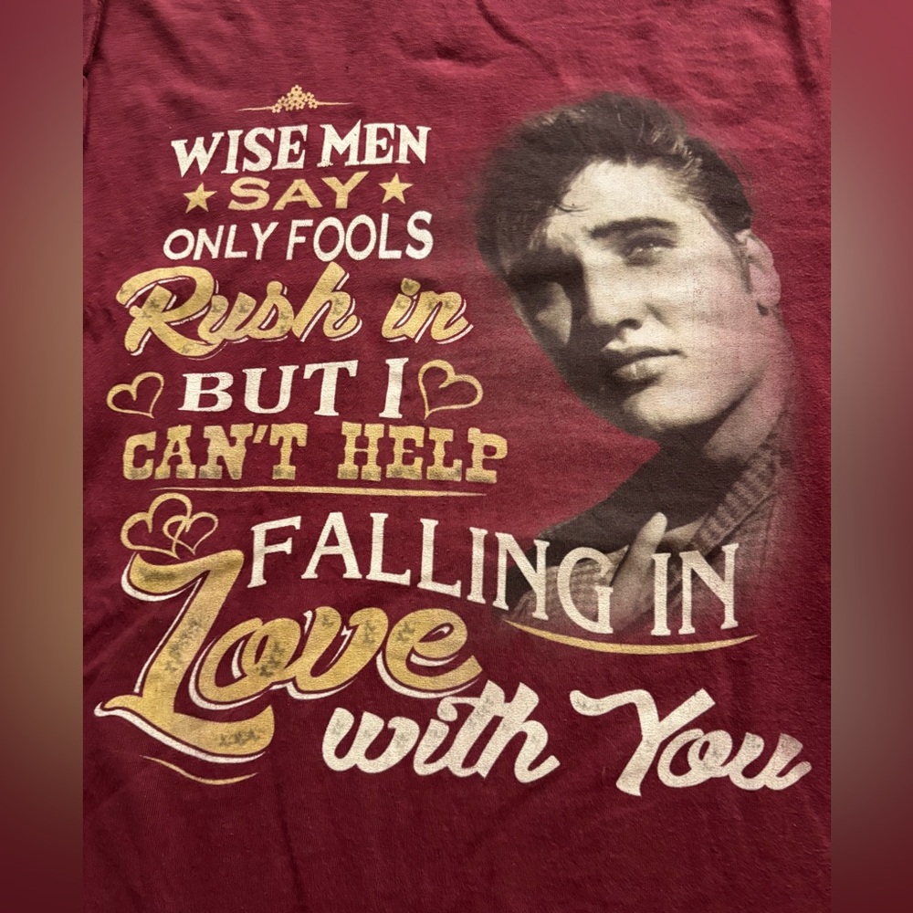 Vintage Elvis Presley long sleeve band shirt